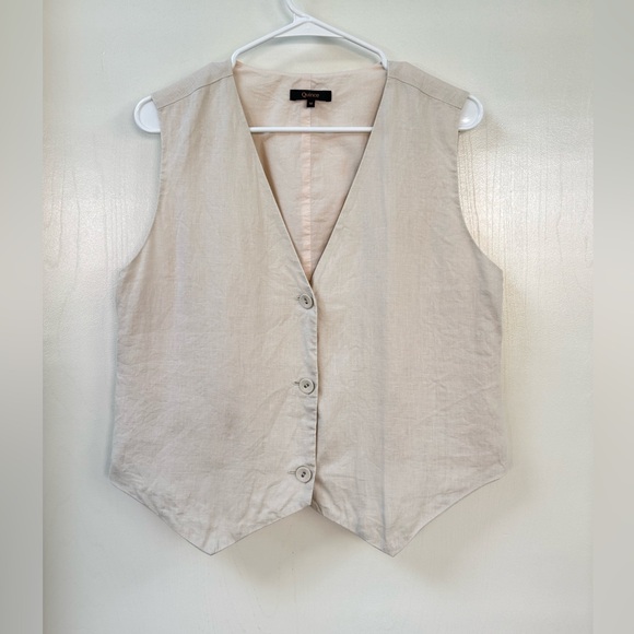 Quince 100% European Linen Vest - Picture 2 of 4